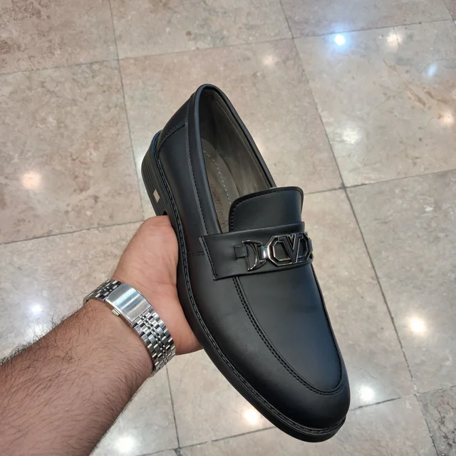 کفش کالج مردانه عینکی مشکی کد58127